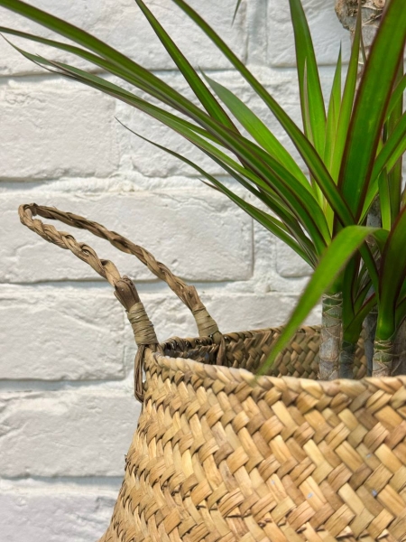 Корзина большая светло-голубой/крафт Корзина большая светло-голубой/крафт