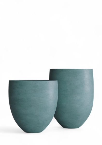 Кашпо CONCRETIKA BARREL CLOUDY BLUE Кашпо CONCRETIKA BARREL CLOUDY BLUE