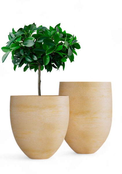 Кашпо CONCRETIKA BARREL LEMON CLAY Кашпо CONCRETIKA BARREL LEMON CLAY