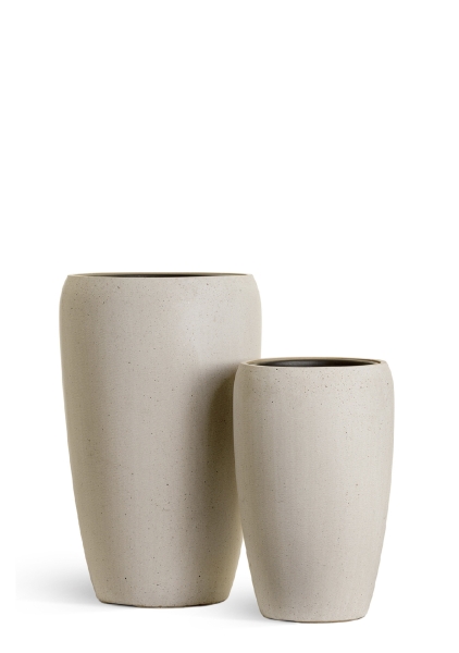 Кашпо TREEZ Effectory, Высокий округлый конус, Белый песок Кашпо TREEZ Effectory, Высокий округлый конус, Белый песок