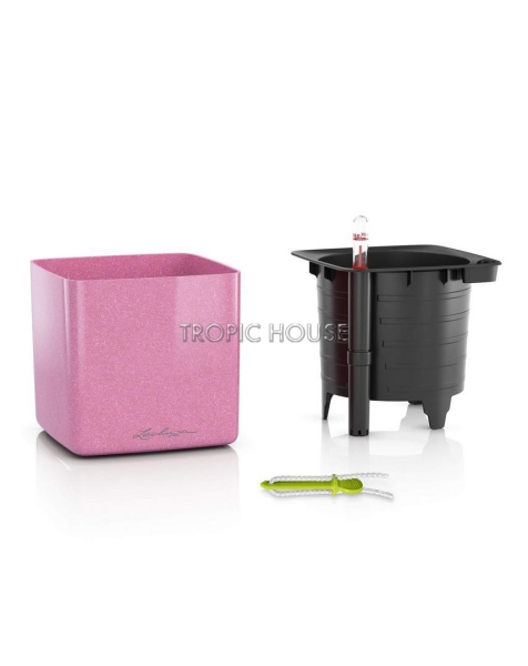 Кашпо LECHUZA CUBE Glossy Kiss 14х13.5 см Кашпо LECHUZA CUBE Glossy Kiss 14х13.5 см