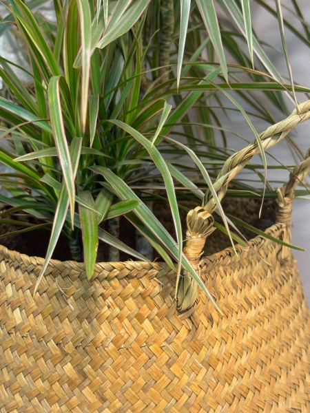 Корзина большая светло-голубой/крафт Корзина большая светло-голубой/крафт